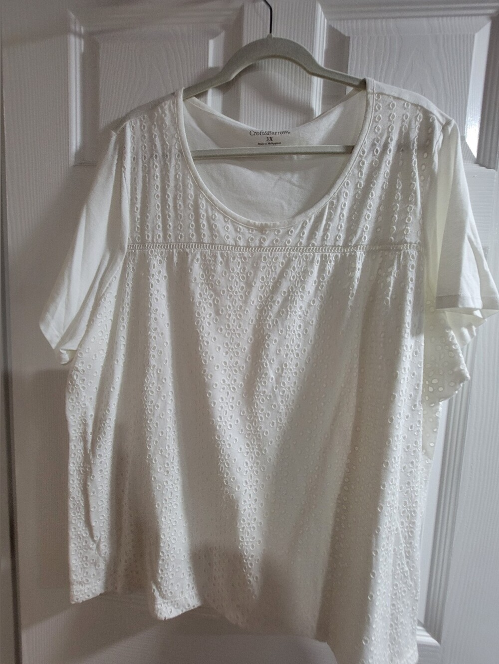 Like New & Lightweight Croft & Barrow short-sleeve tops in size 3X. - Picture 3 of 9